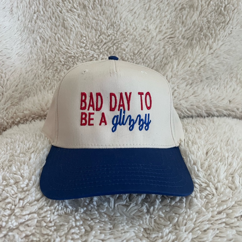 Bad Day To Be A Glizzy - Cream & Blue Cap